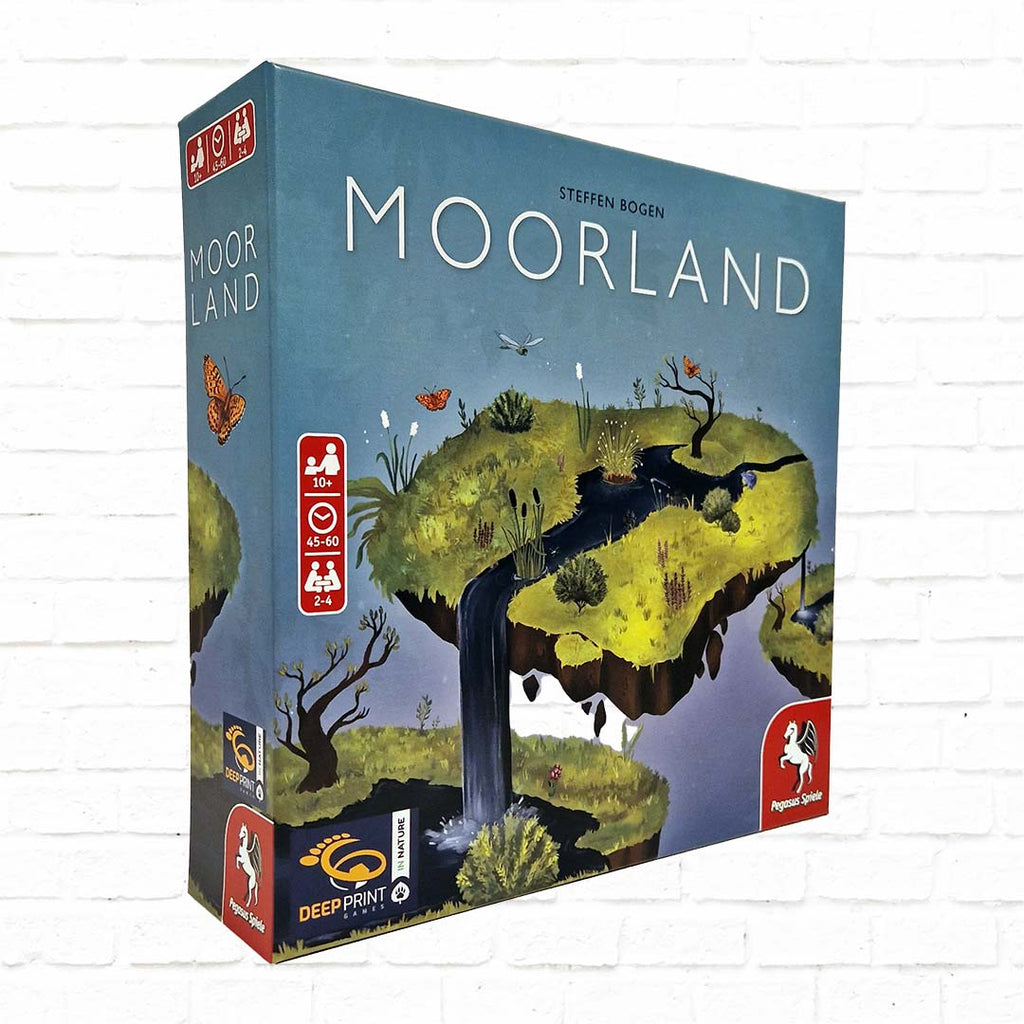moorland strategy board game by deep print games, blue, green