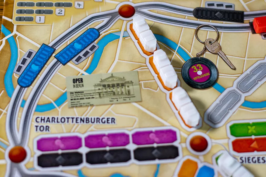 ticket to ride berlin, spree river and Charlottenburger tor