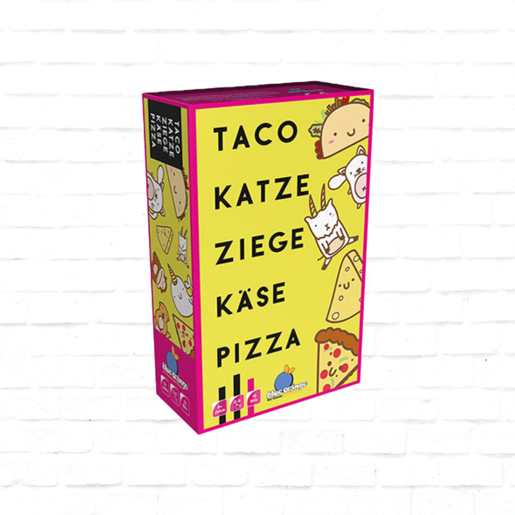 Blue Orange Games Taco Katze Ziege Käse Pizza kartenspiel 3d Cover deutsche ausgabe