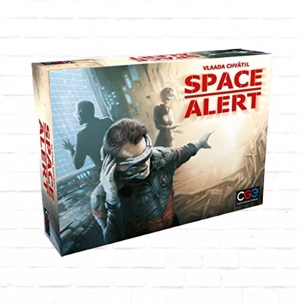 Czech Games Edition Space Alert English Edition board game cover of science fiction cooperative game for 1 to 5 players ages 12 and up