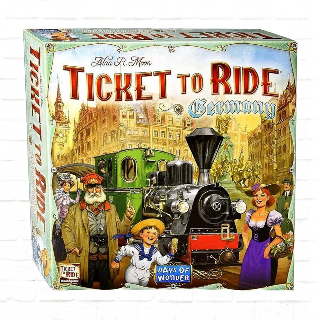 Days of Wonder Ticket to Ride Germany English Edition board game cover of family game for 2 to 5 players ages 8 and up