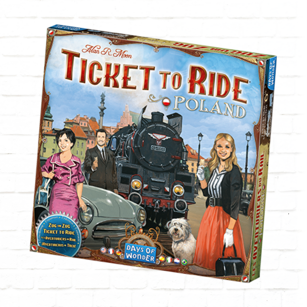 Days of Wonder Ticket to Ride Map Collection Volume 6.5 Poland Expansion International Edition board game cover of family game for 2 to 4 players ages 8 and up