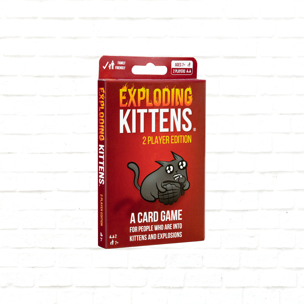 Exploding Kittens 2 player card game 3d cover