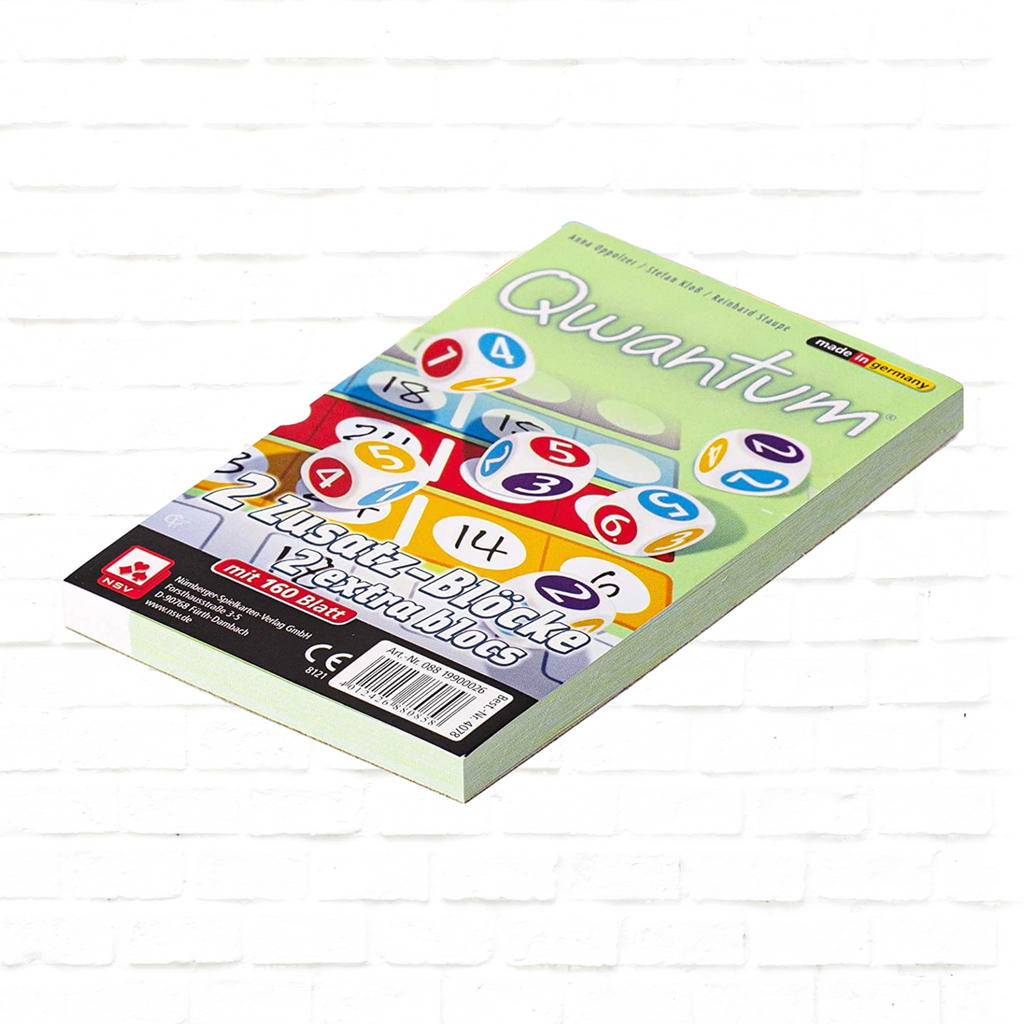 Nürnberger-Spielkarten-Verlag Qwantum replacement score pads dice Game 3d cover