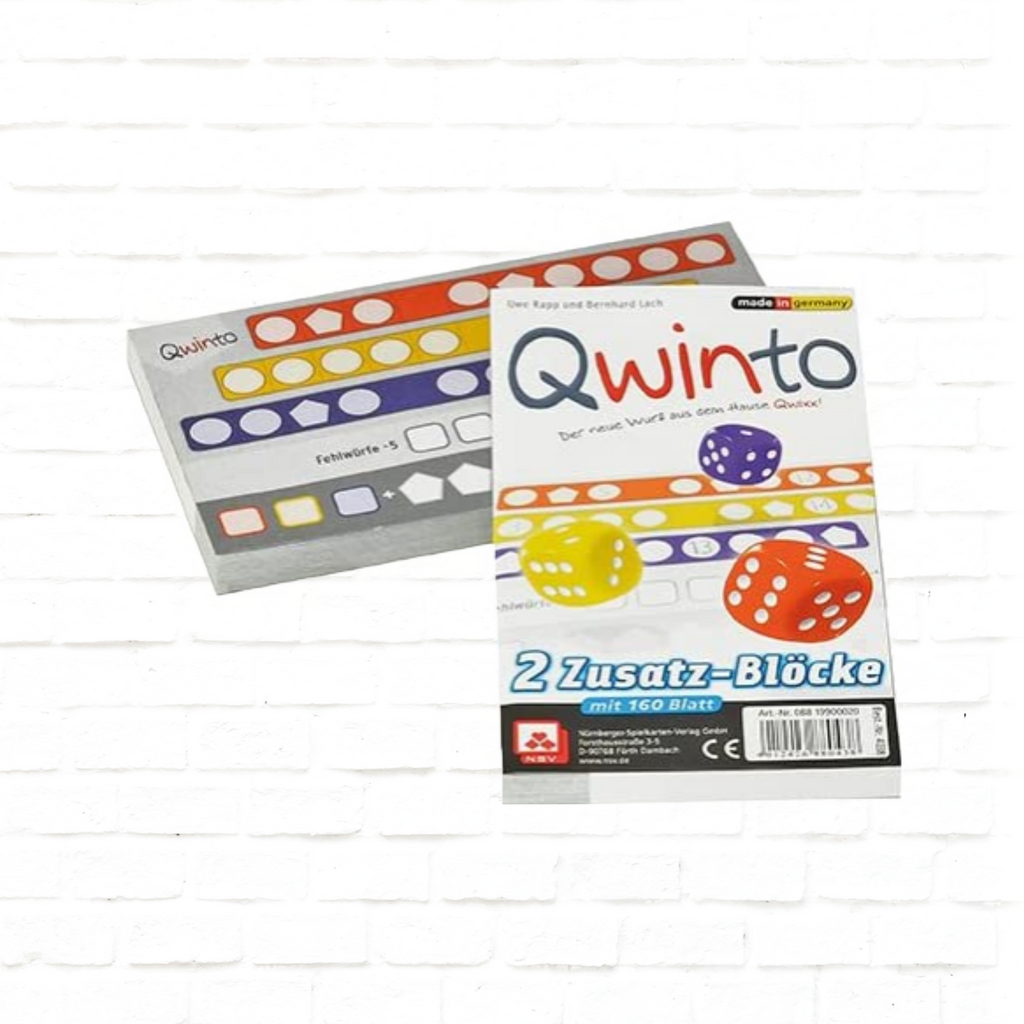 Nürnberger-Spielkarten-Verlag Qwinto replacement score pads dice game 3d cover