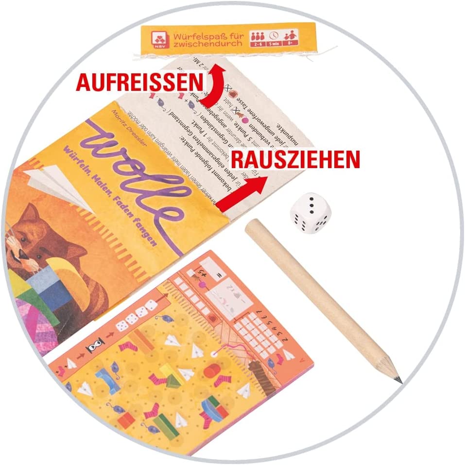 Nürnberger-Spielkarten-Verlag Wolle Deutsche Ausgabe Würfelspiel Box öffnen