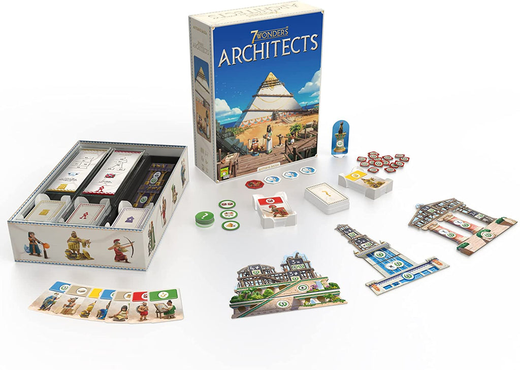 Repos Production 7 Wonders Architects with insert wonders tokens cards components