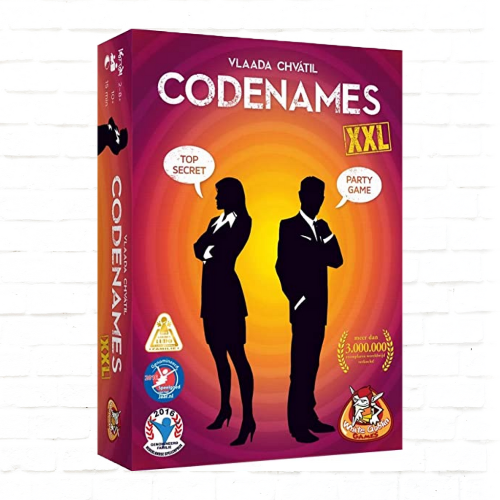 Czech Games Edition Codenames XXL Nederlandse Editie bordspel cover van partykaartspel voor 4 tot 8 spelers vanaf 10 jaar