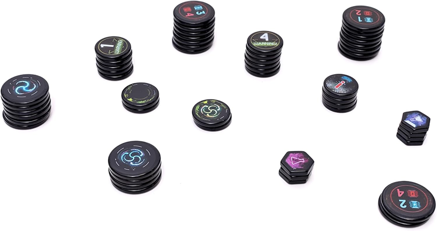 Awaken Realms Nemesis - Jetons acryliques de Luxe - Accessoire de Jeu de société - À partir de 14 Ans Awaken Realms Nemesis - Jetons acryliques de Luxe - Accessoire de Jeu de société - À partir de 14 Ans