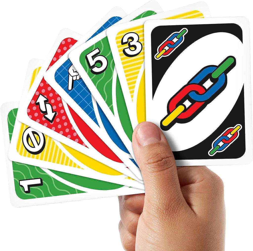 Mattel UNO Party special cards close up