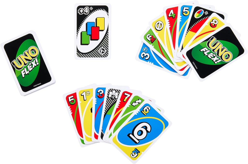 Mattel UNO Flex card game setup