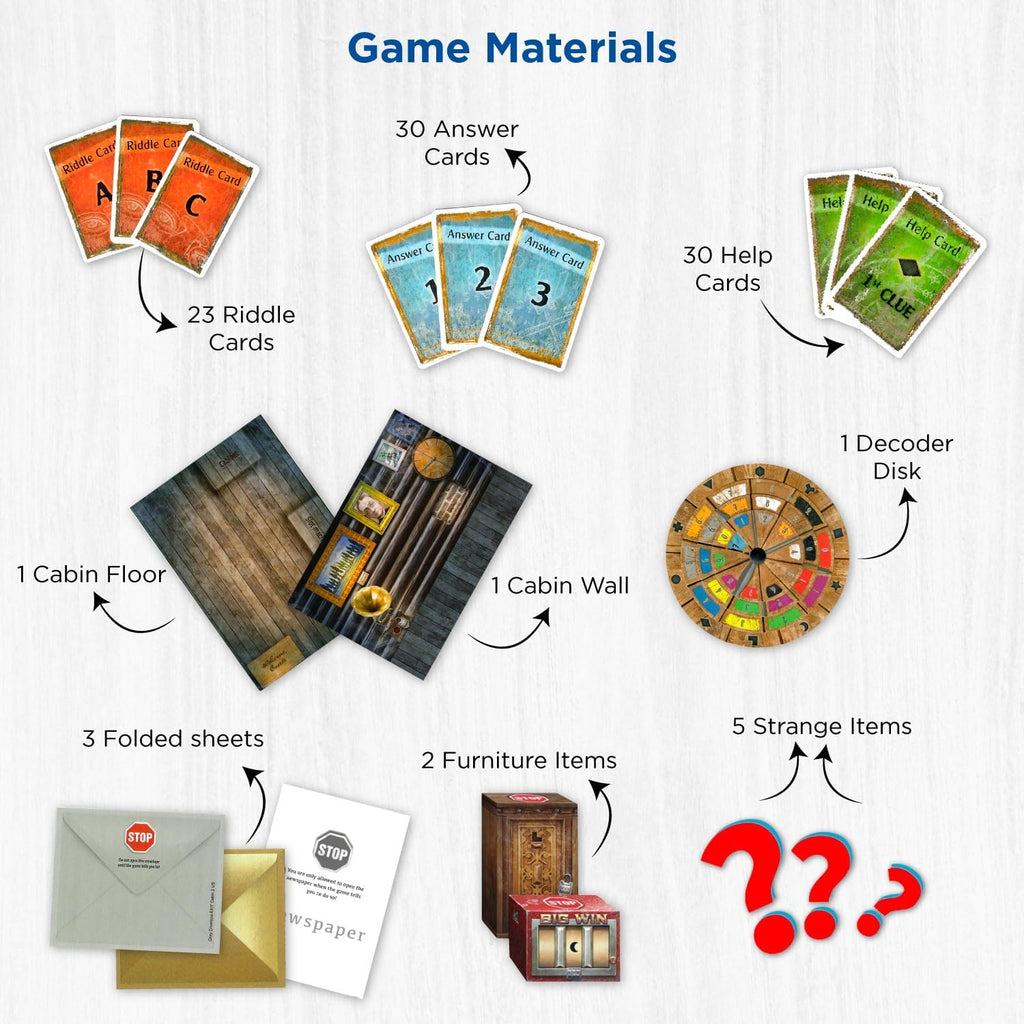 Thames Kosmos EXIT The Game The Return to Abandoned Cabin game materials
