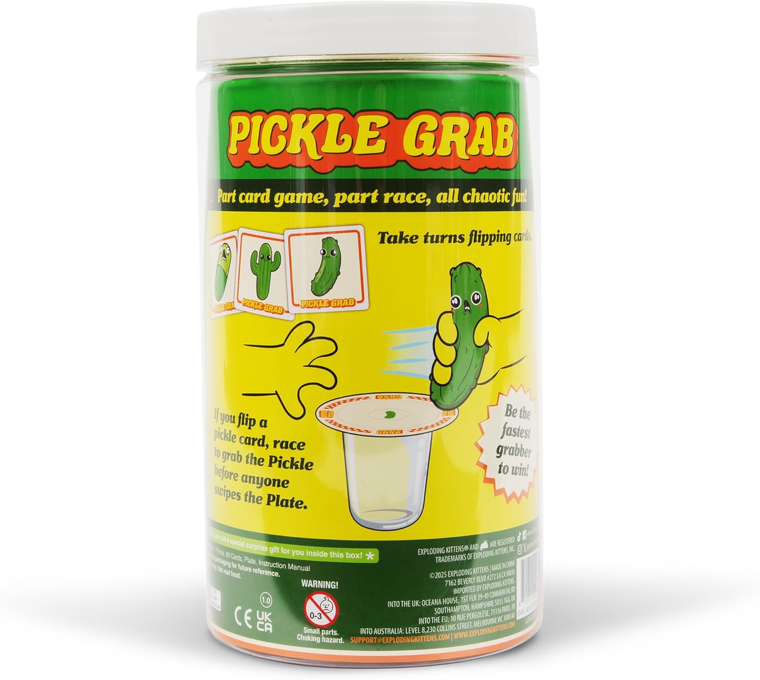 Exploding Pickle Exploding Kittens Pickle Grab – Card Game English Edition – HappyGames ...