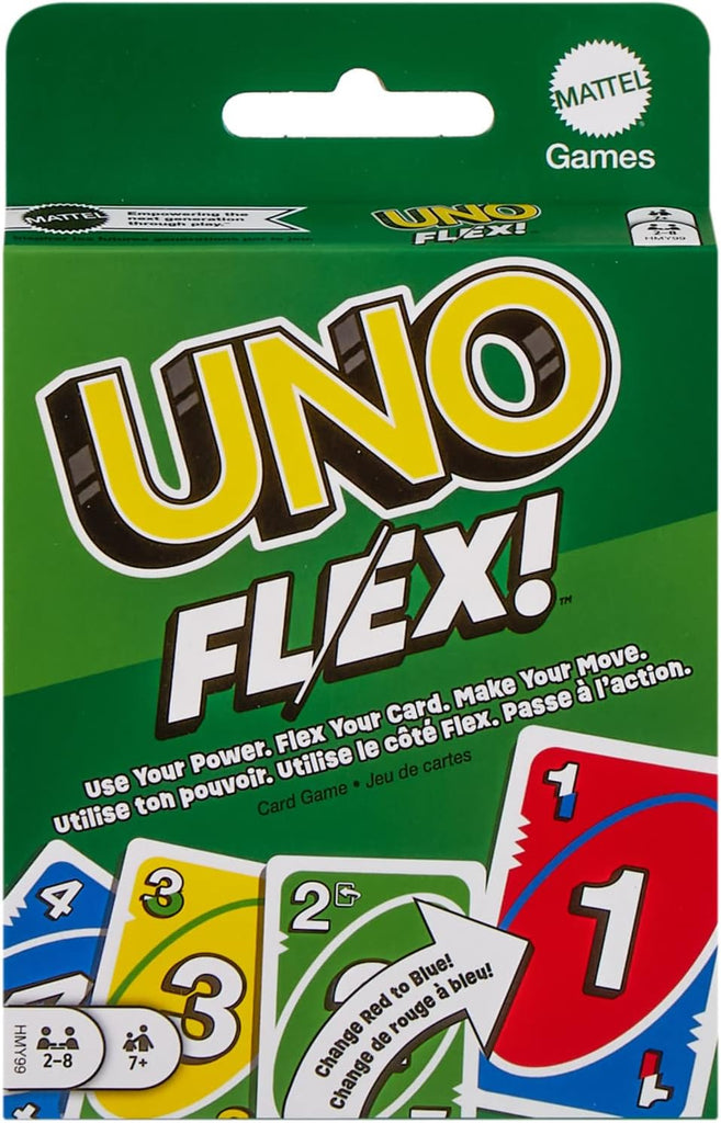 Mattel UNO Flex 3d cover card game english edition