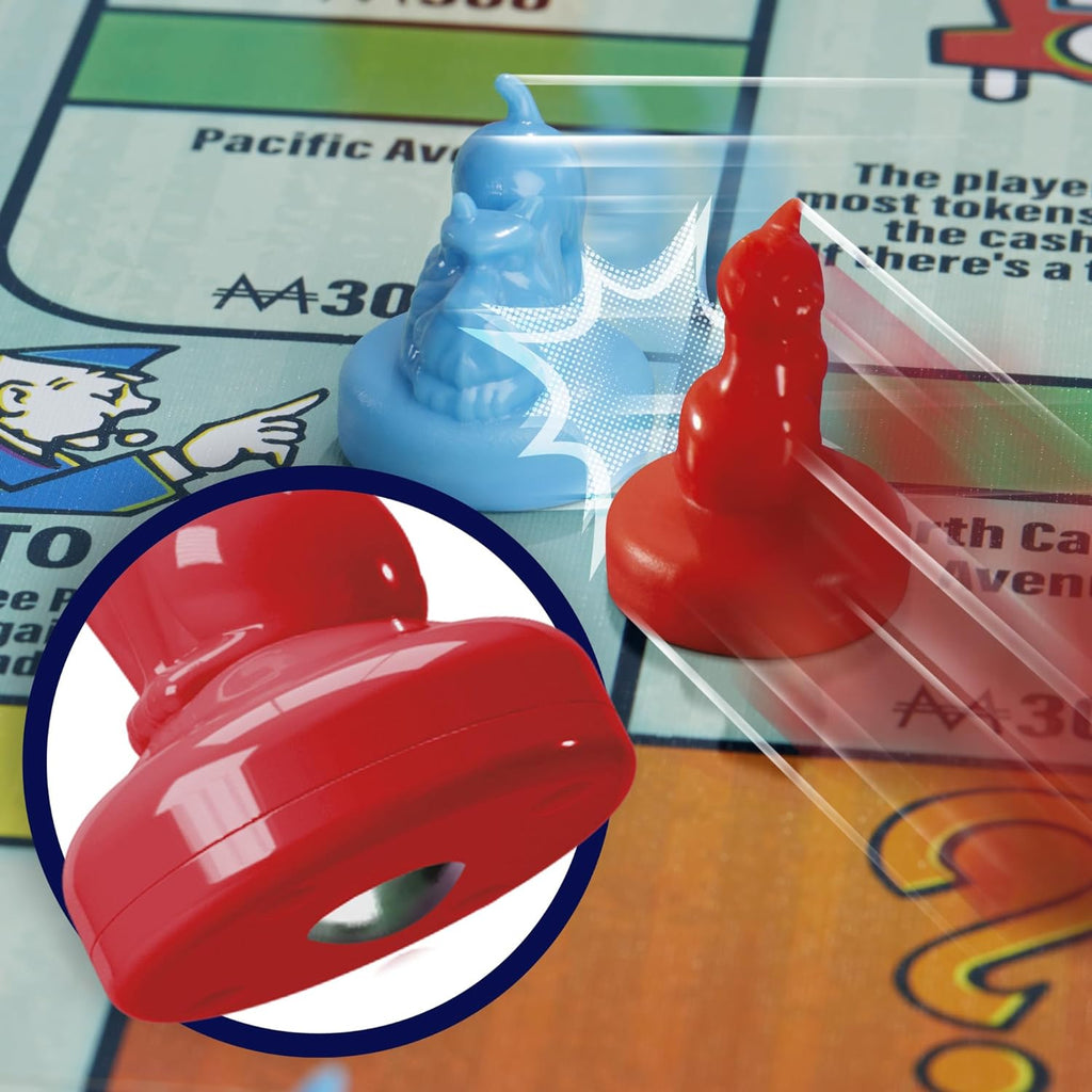 Hasbro Monopoly Knockout 3d cover board game meeples