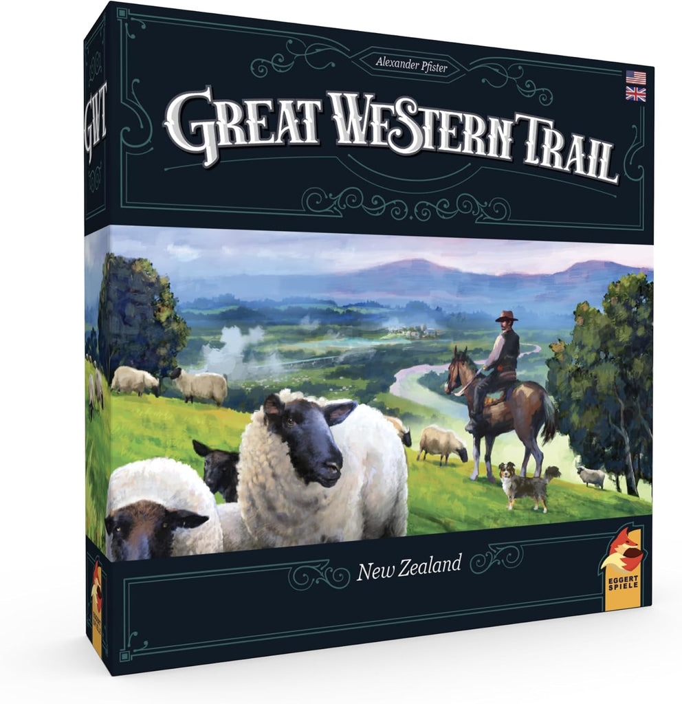 Plan B Games Great Western Trail New Zealand board game english ediotion 3d cover