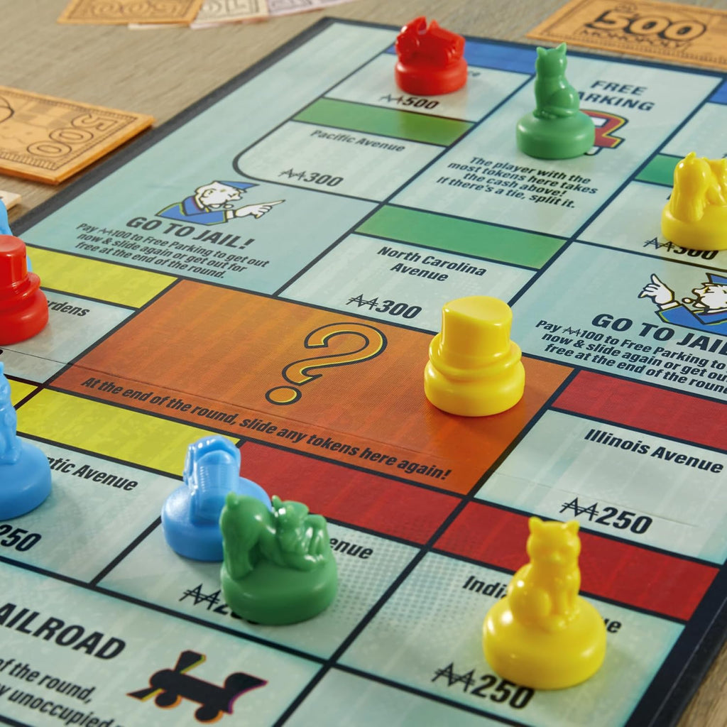 Hasbro Monopoly Knockout game in progress