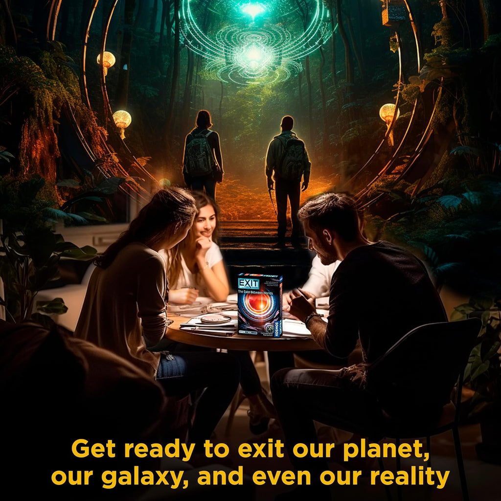 Thames Kosmos EXIT The Game The Gate Between Worlds board game theme setup