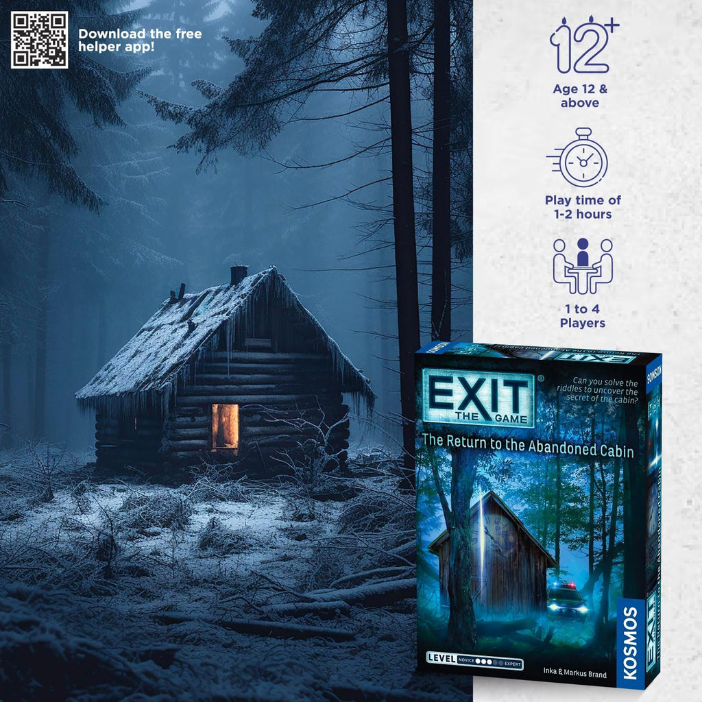 Thames Kosmos EXIT The Game The Return to Abandoned Cabin Board game 3d cover english edition