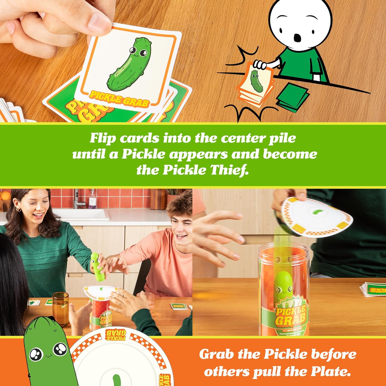 Exploding Pickle Exploding Kittens Pickle Grab – Card Game English Edition – HappyGames ...