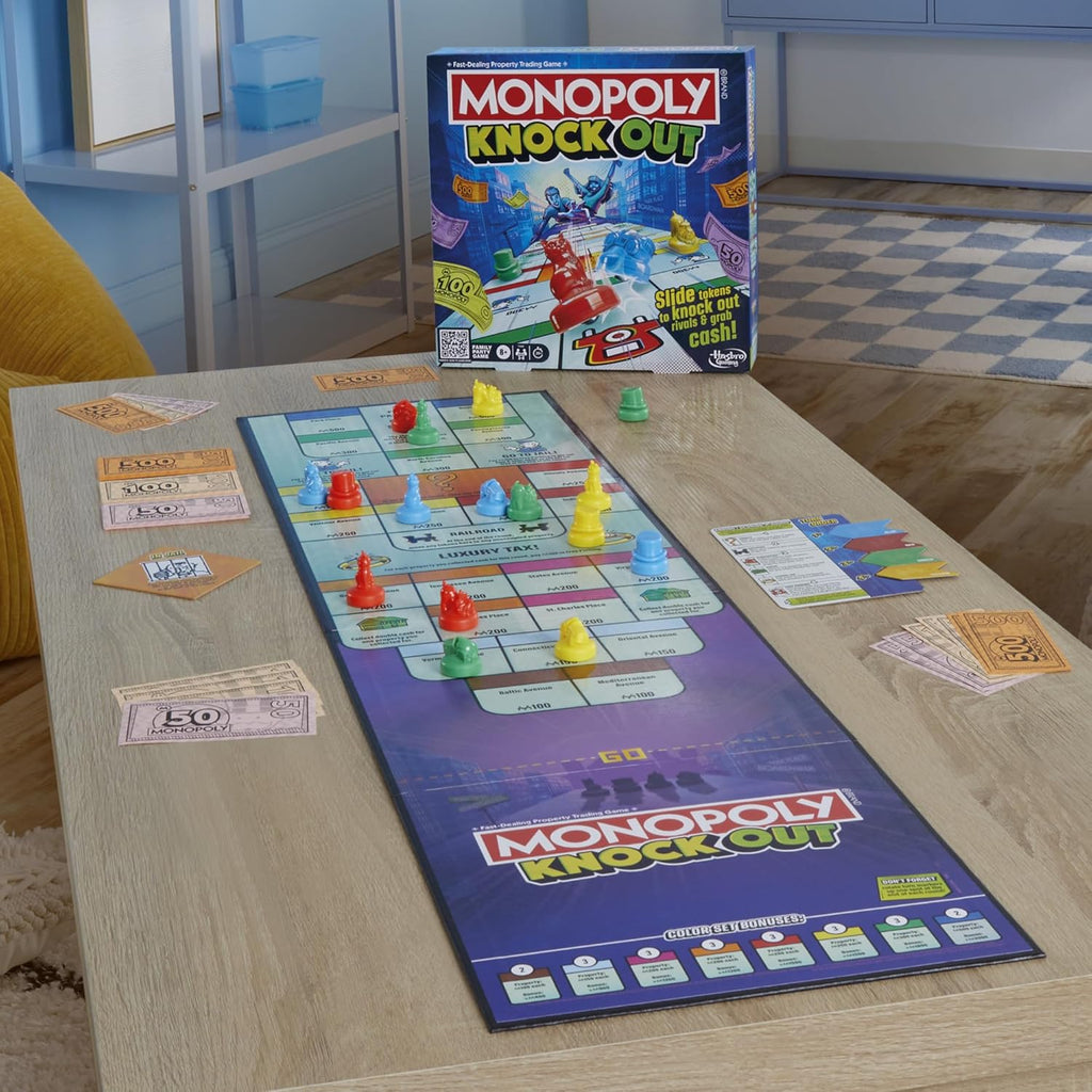 Hasbro Monopoly Knockout setup