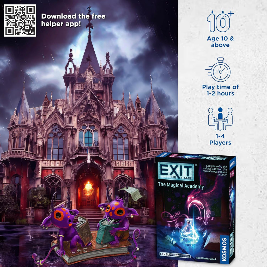 Thames Kosmos EXIT The game Magical Academy board game statistics