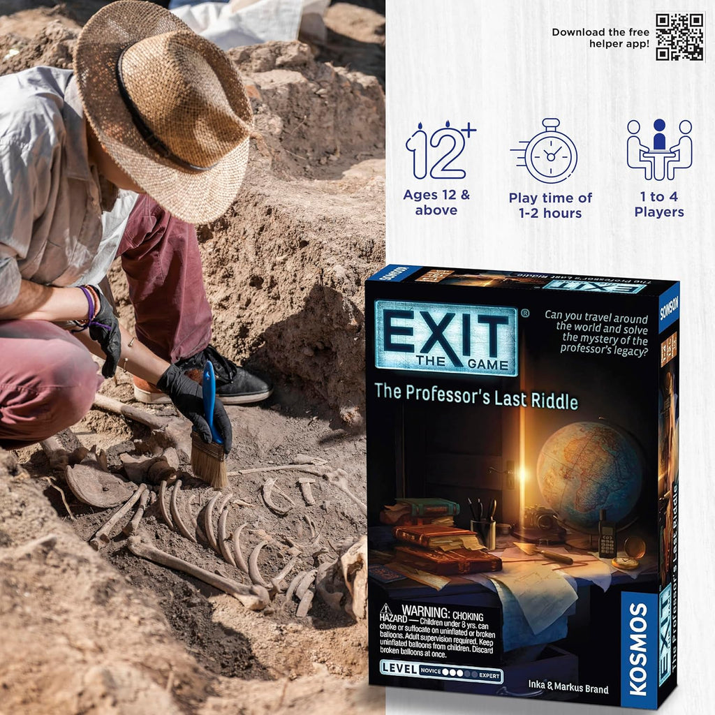 Thames Kosmos EXIT THe Game The Professor's Last Riddle board game 3d cover english edition