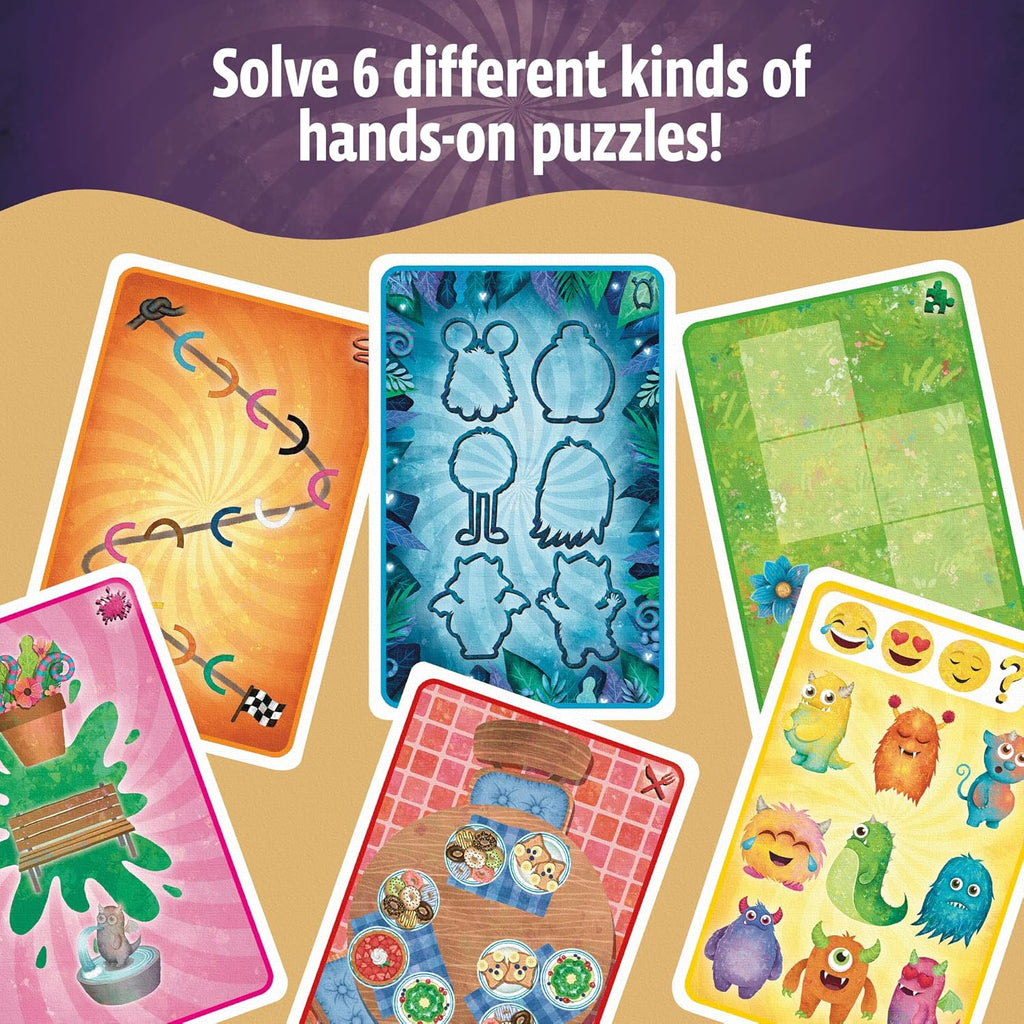 Thames Kosmos EXIT The Game Riddles in Monsterville playing cards and hands-on puzzles 