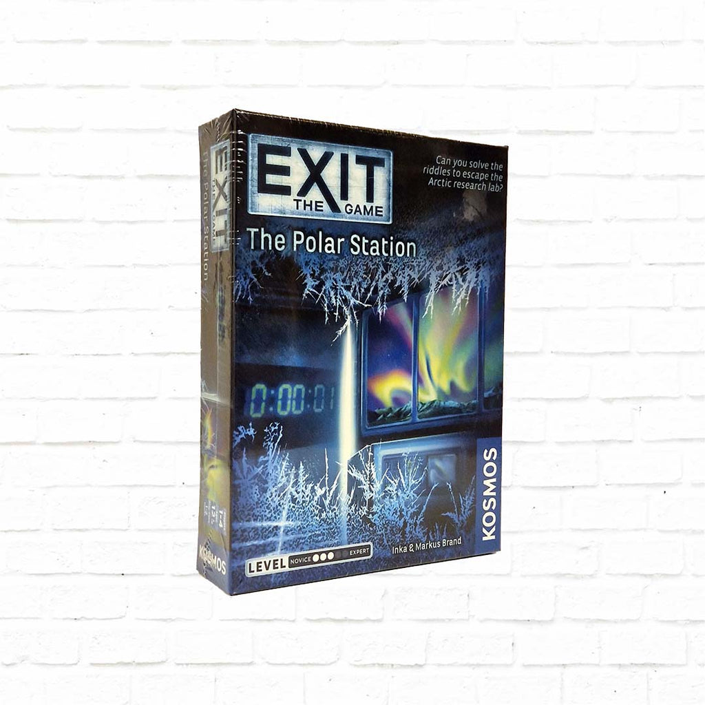 exit escape room card game, polar station case, blue cover