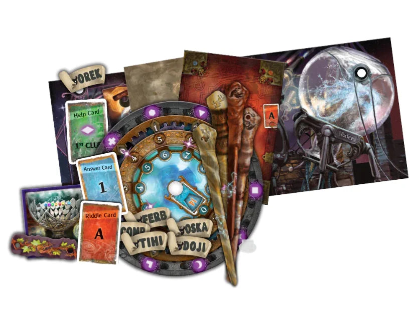 Thames Kosmos EXIT The game Magical Academy board game components