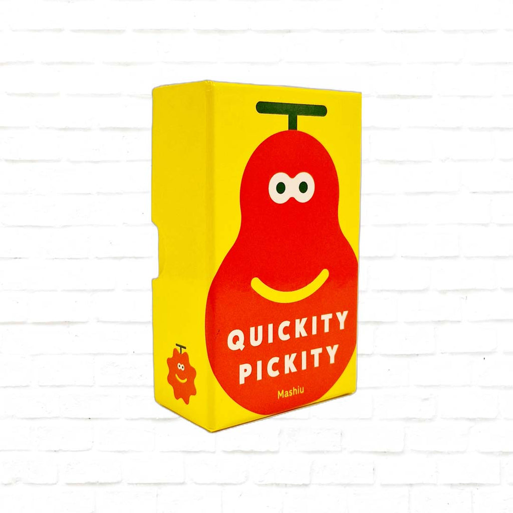 quickity pickity speed set collection card game yellow and orange box cover