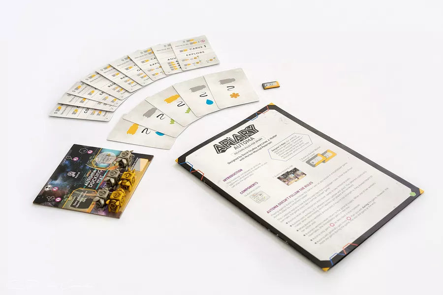 apiary board game, automa mode rules and docking mat