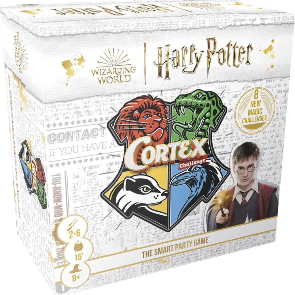 Harry Potter Cortex game box with Hogwarts colors and a character on a white background