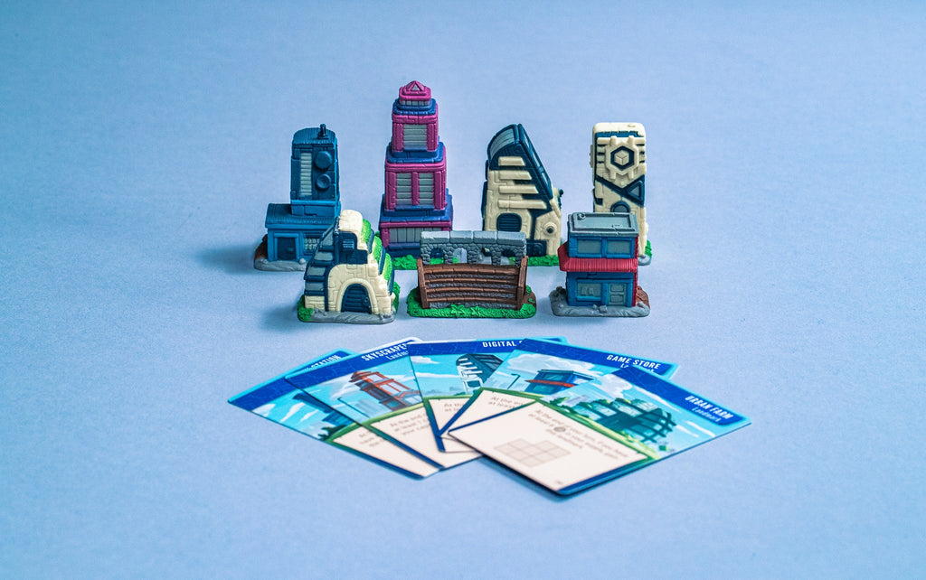 Stonemaier Games Tapestry Plans and Ploys board game Expansion English Edition beautifully painted miniature components of a civilization