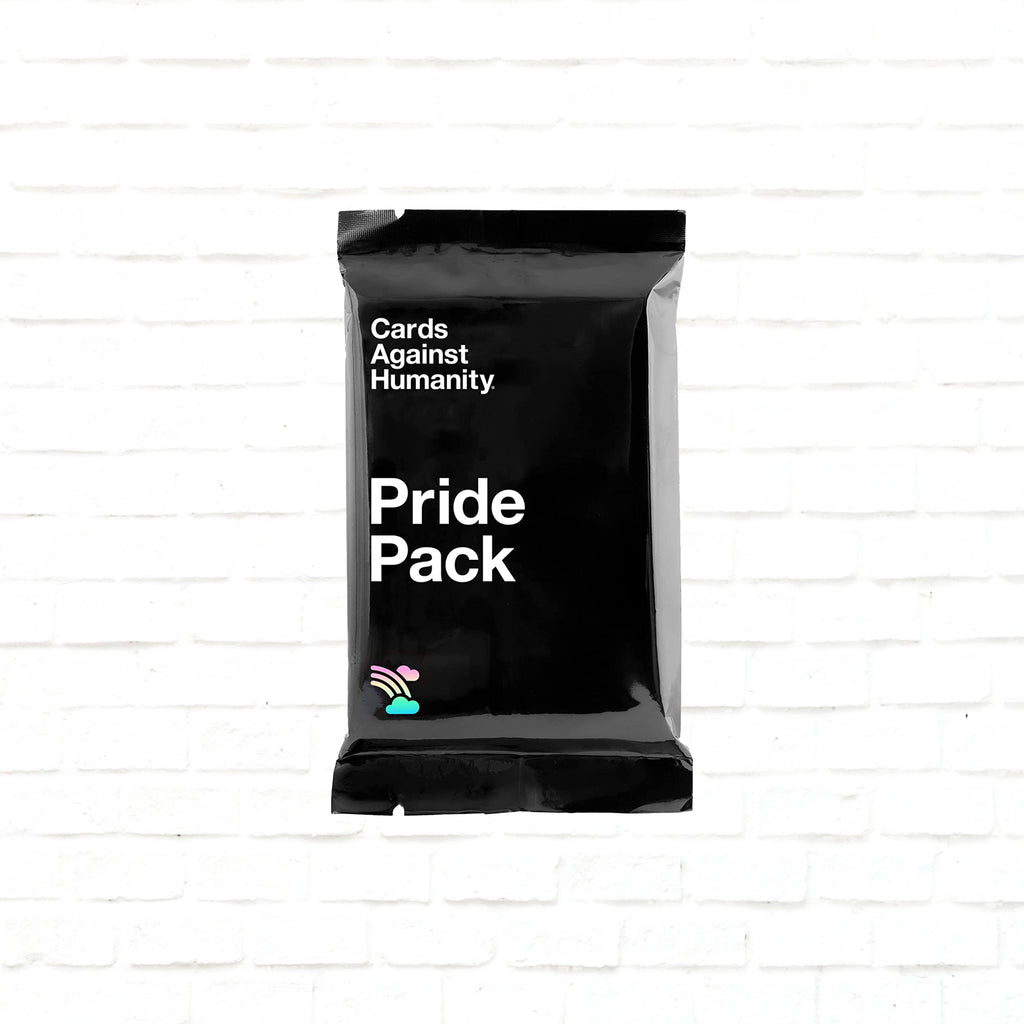 Cards Against Humanity Pride Expansion Pack English Edition 3d cover of a card game for 4 to 20+ players ages 17 and up playing time 30 to 90 minutes