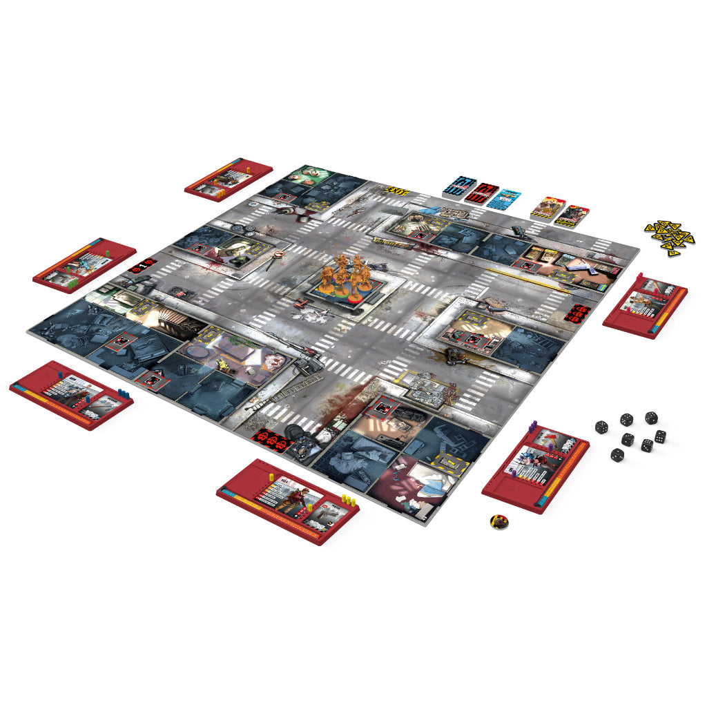 Cool Mini or Not Zombicide 2nd Edition board game setup for 6 players