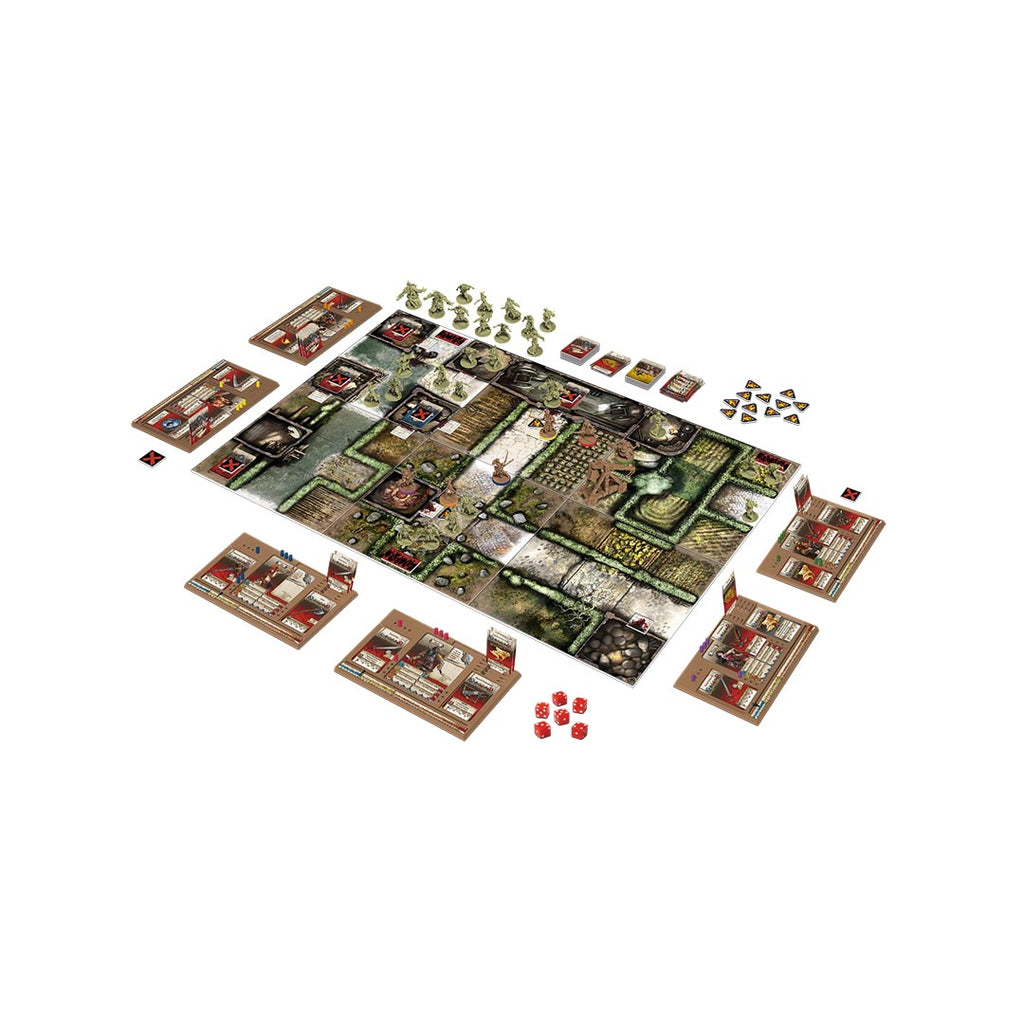 Cool Mini or Not Zombicide Green Horde board game setup 