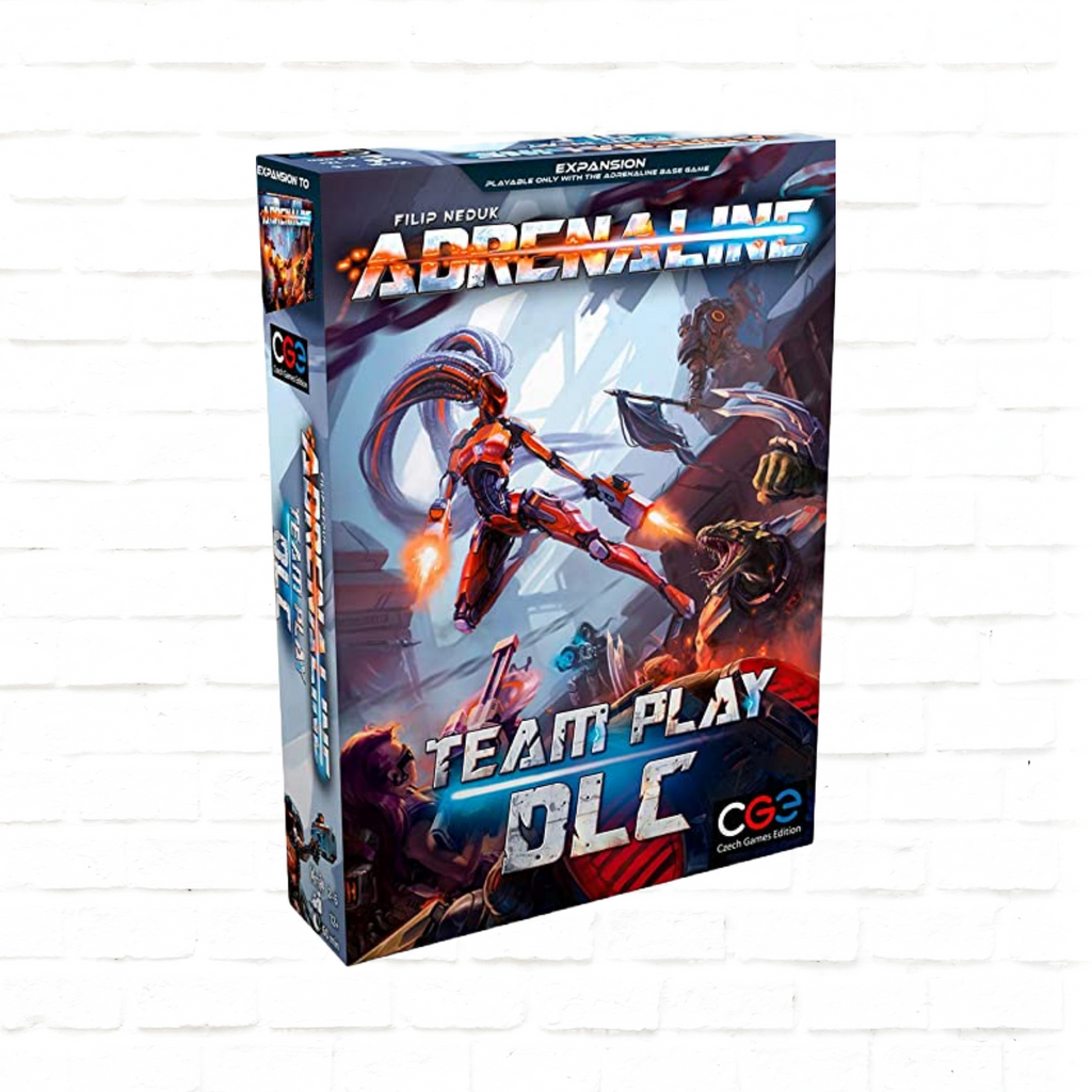 Czech Games Edition Adrenaline Team Play DLC Expansion strategy first person shooter board game cover