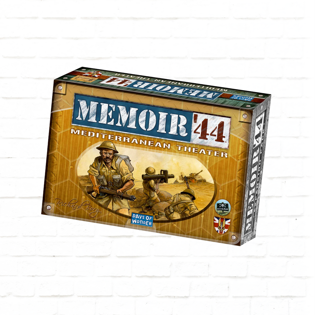 Days of Wonder Memoir '44 Mediterranean Theater Expansion English Edition board game cover of strategy war game for 2 players ages 8 and up