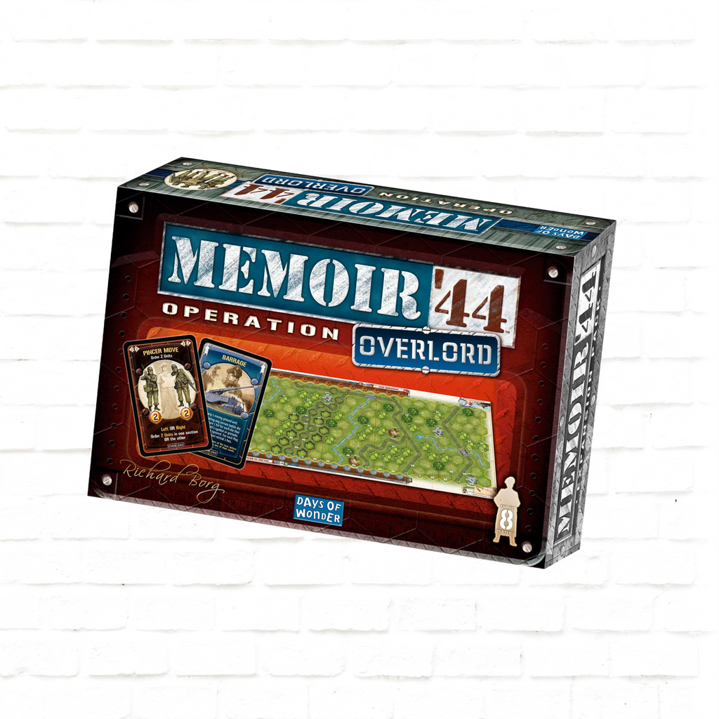 Days of Wonder Memoir '44 Operation Overlord Expansion English Edition board game cover of strategy war game for 2 to 8 players ages 10 and up