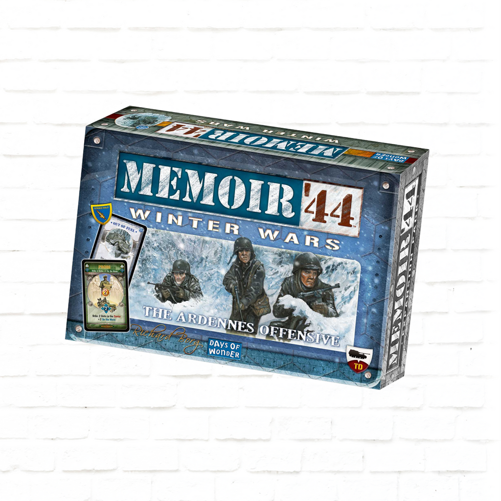 Days of Wonder Memoir '44 Winter Wars Expansion English Edition board game cover of strategy war game for 2 players ages 8 and up