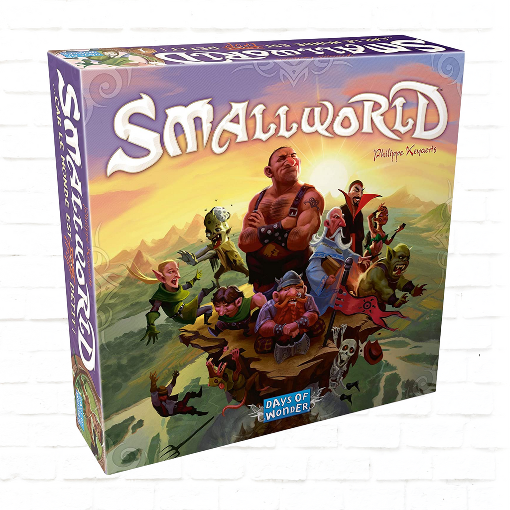 Days of Wonder Small World English Edition board game cover of family fantasy game for 2 to 5 players ages 8 and up
