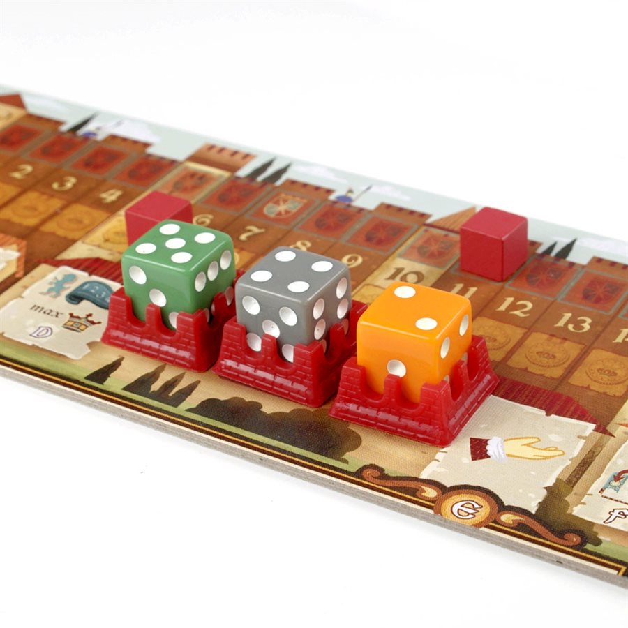 Eggertspiele Coimbra board game dice on a player board