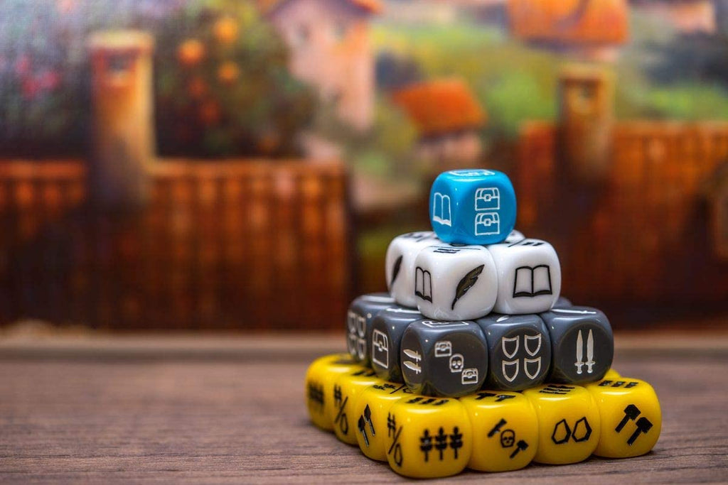 Eggertspiele Era Medieval Age board game tower of dice