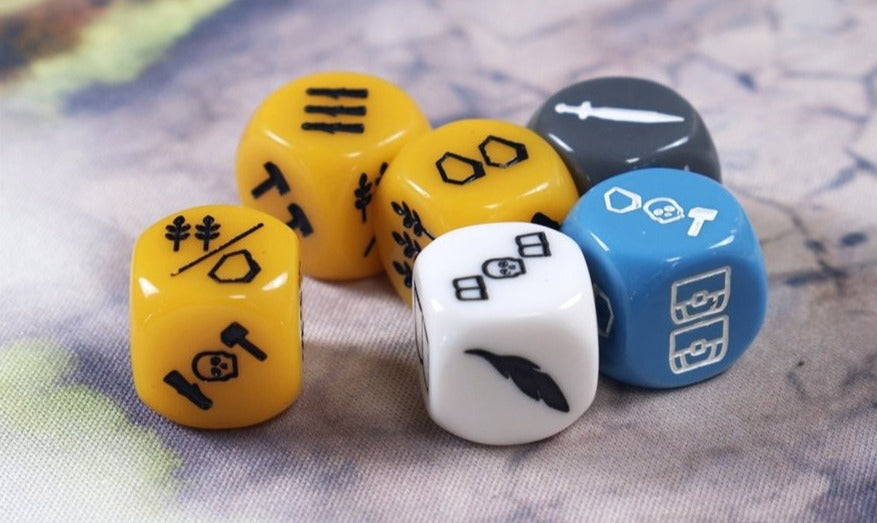 Eggertspiele Era Medieval Age board game dice 