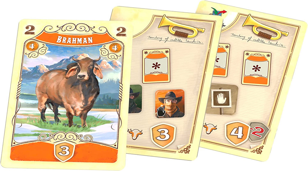 Eggertspiele Great Western Trail 2nd edition Rails to the North expansion board game new cow variant Brahman