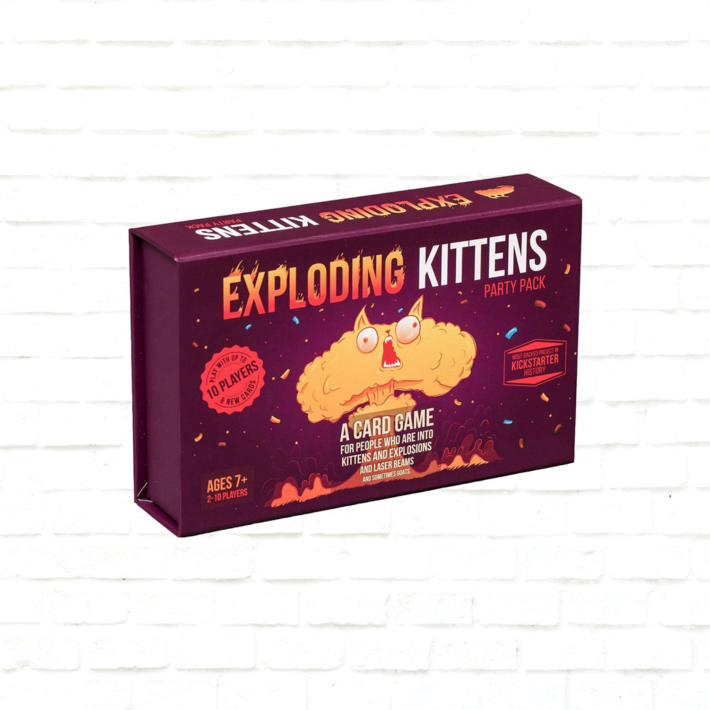 Exploding Kittens Party Pack card game 3d cover of english edition