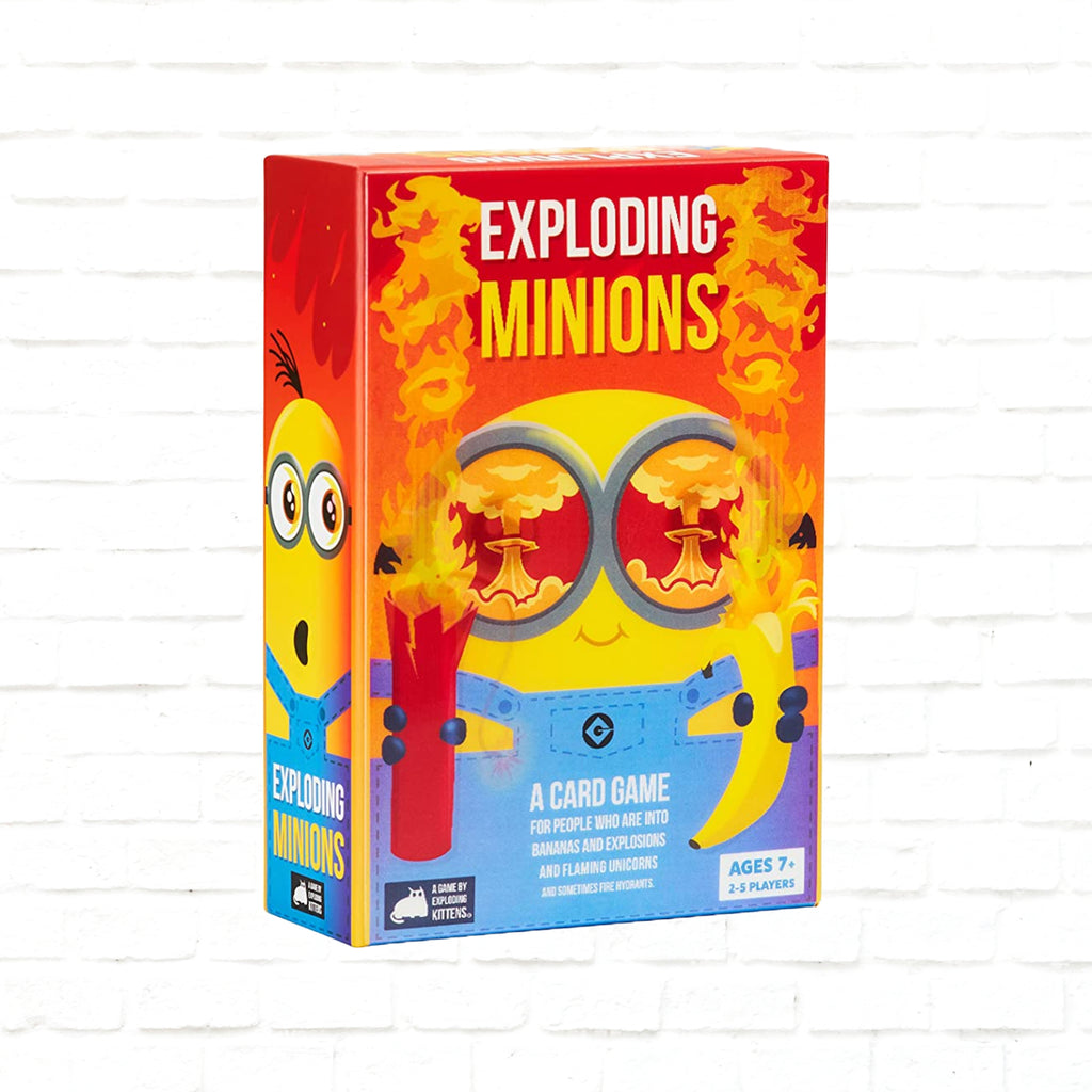 Exploding Kittens Exploding Minions card game 3d cover of English edition