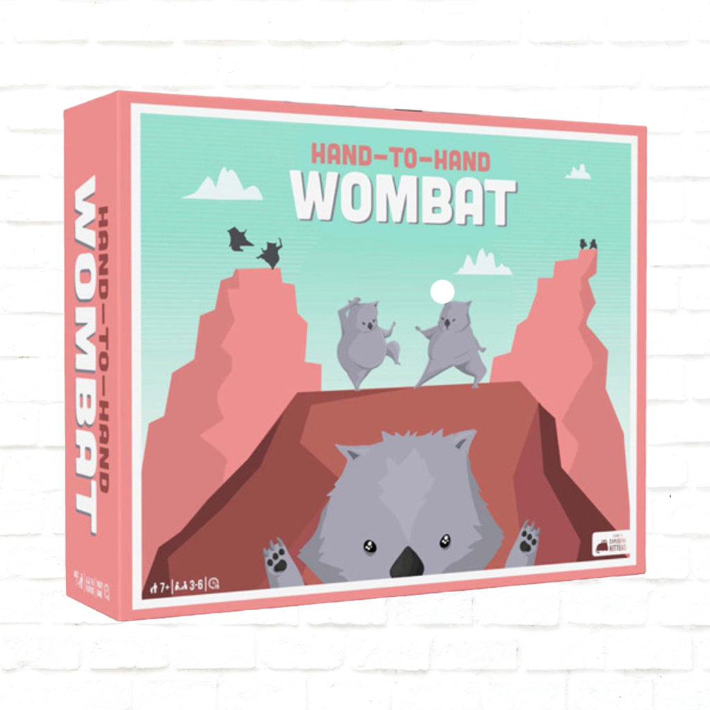 Exploding Kittens Hand to Hand Wombat board game 3d cover of English Edition