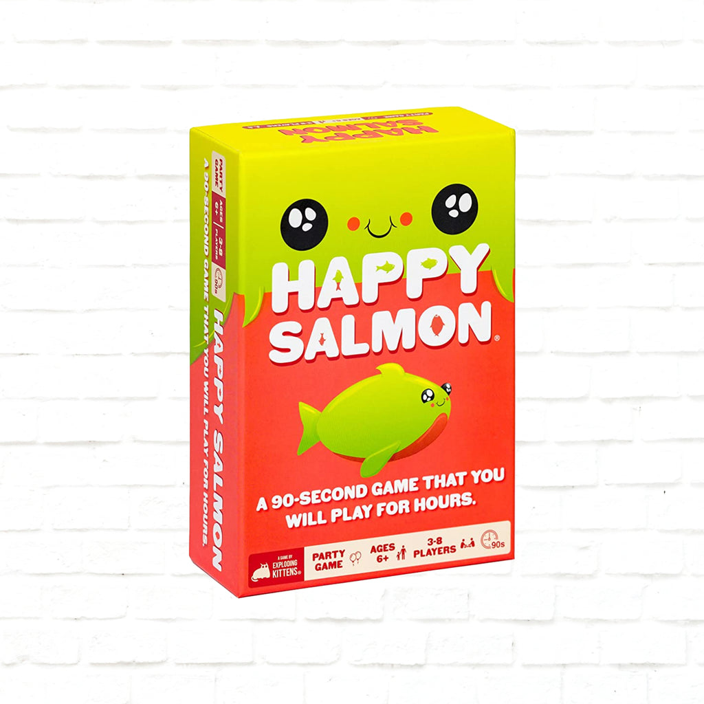 Exploding kittens Happy Salmon card game 3d cover of English Edition